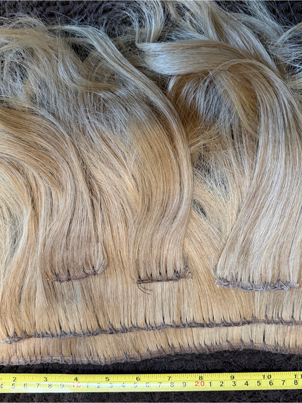 Blonde Weft Hair Extensions - Natural Light Blonde